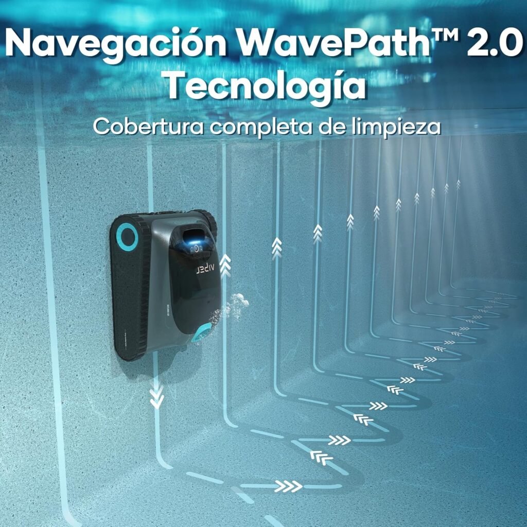 Navegación con cobertura completa de limpieza del limpiafondos Aiper