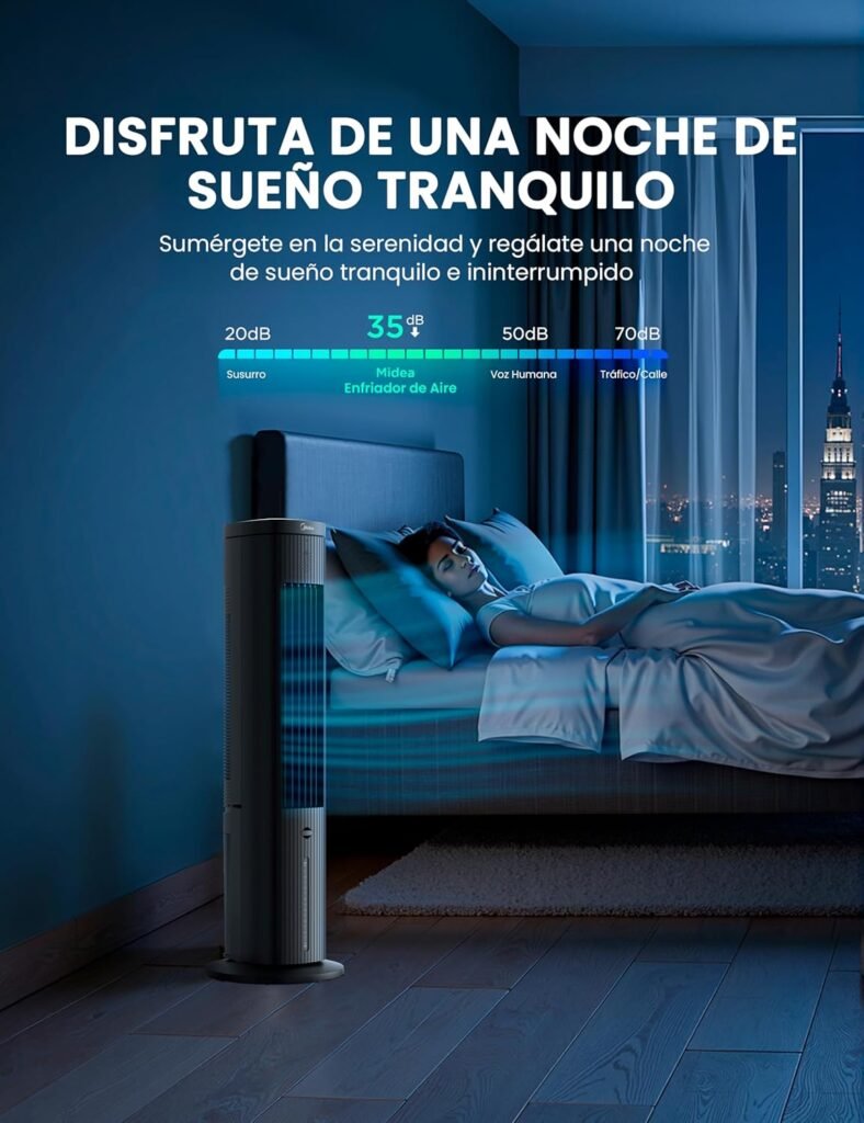 Este modelo tiene un nivel de sonido inferior a los 59 dB, lo cual lo coloca en la categoría de dispositivos silenciosos.